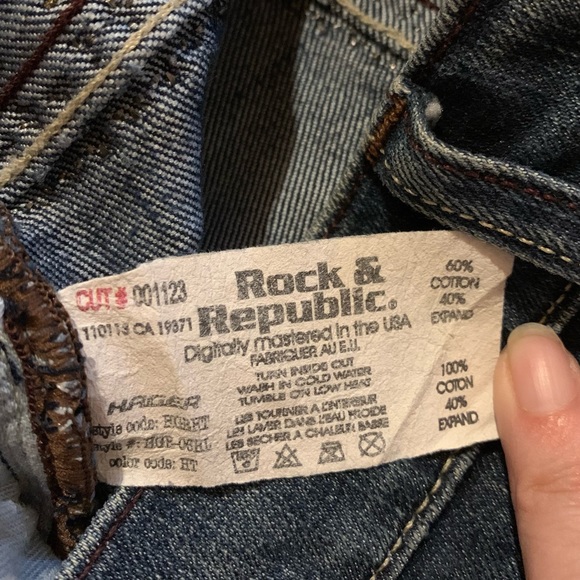 Rock & Republic Pyramid Studded Denim - Picture 7 of 13